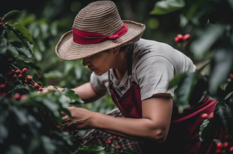 Сбор урожая кофе в Коста-Рике
