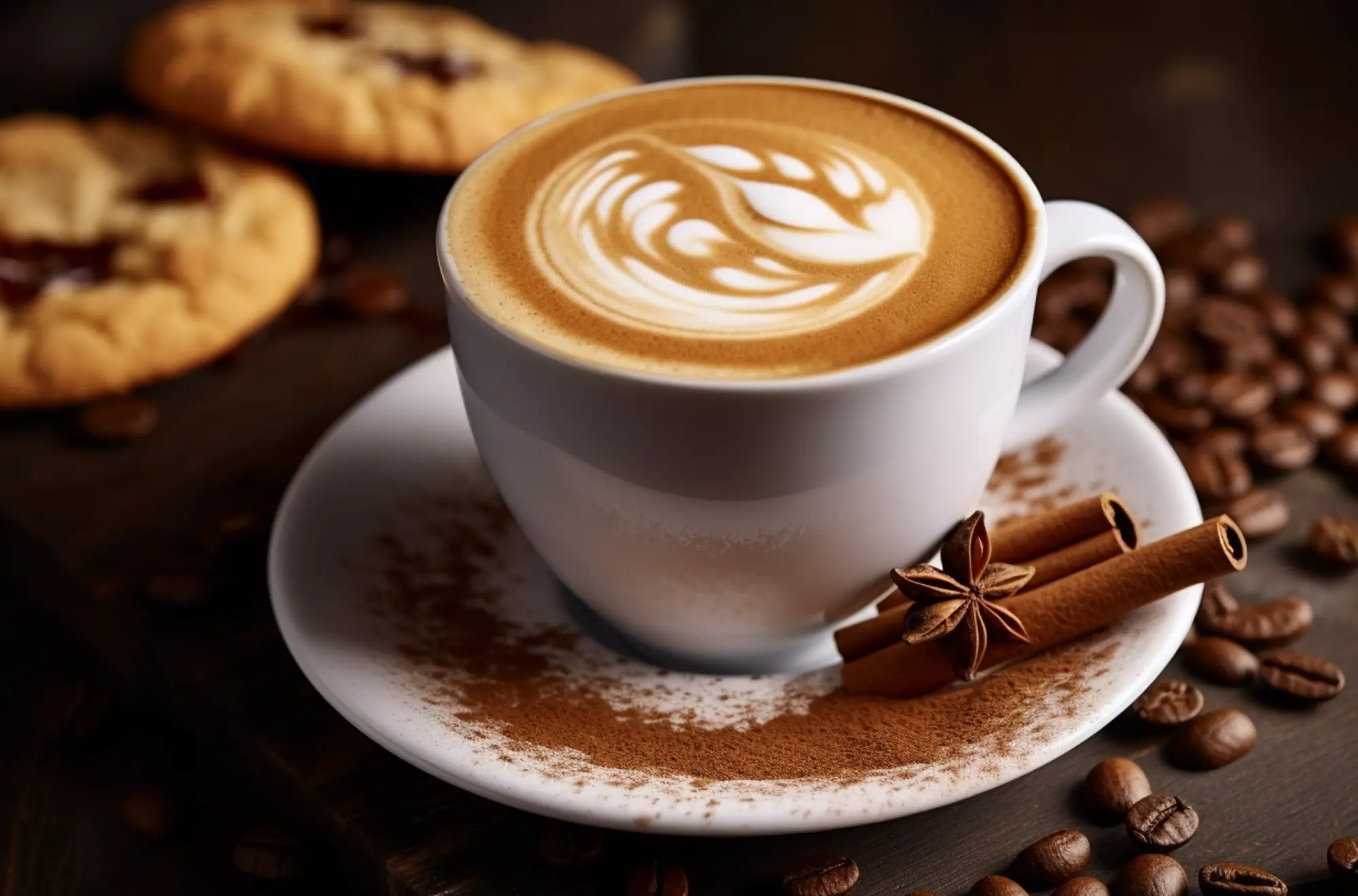 Кава латте з пряниковою пастою Biscoff