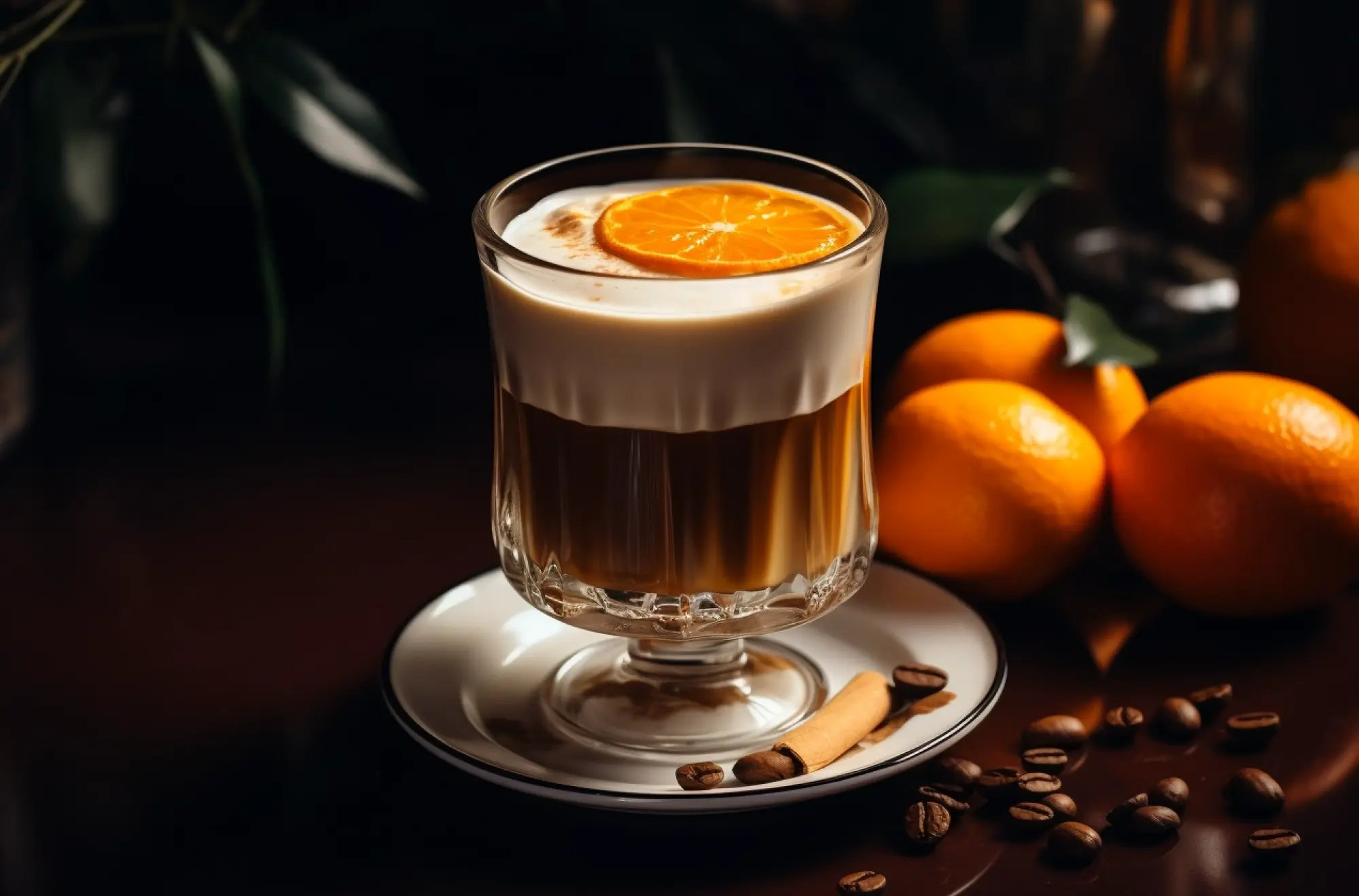 Кава з лікером «Гран Марньє» та апельсиновими вершками