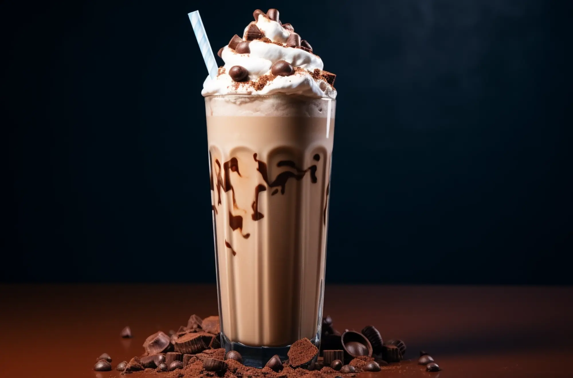 Кавово-шоколадний молочний коктейль