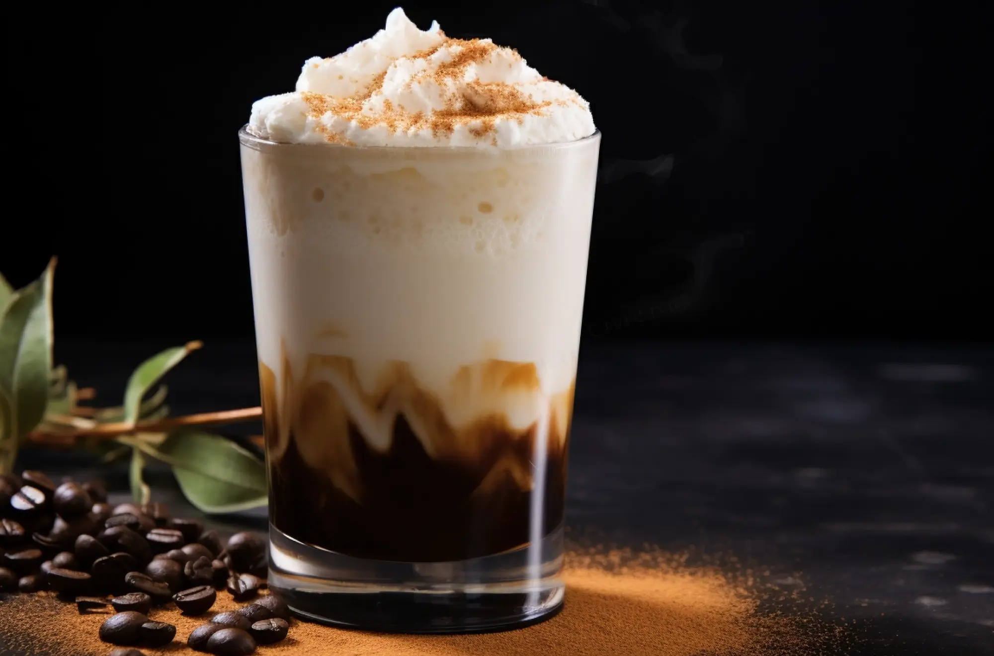 Кавовий коктейль на основі еспресо зі смаком мигдалю та пряника